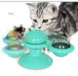 Image of Cat Rotating Windmill Multi-Function Toys Itch Scratching Device Teeth Shining Toy