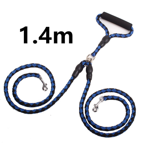 Image of Double-Ended Traction Rope For Walking The Dog Hand-Double-Ended Traction Rope One Plus Two Leash Collar Pet Supplies Dog Collar