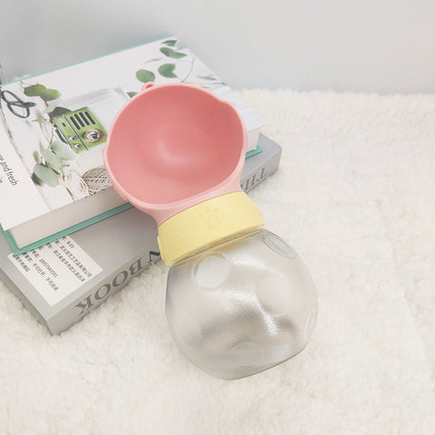Image of Dog Water Bottle Portable Travel Pet Drinker Leak Proof Dog Bowl Food Cat Fountain Outdoor Walking Drinking Bottle Dogs Feeder