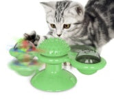 Image of Cat Rotating Windmill Multi-Function Toys Itch Scratching Device Teeth Shining Toy