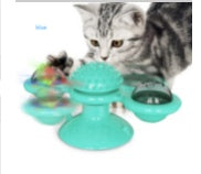 Image of Cat Rotating Windmill Multi-Function Toys Itch Scratching Device Teeth Shining Toy