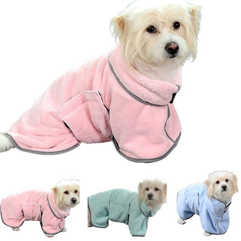 Image of Quick-drying Pet Absorbent Towel Dog Bathrobe Pet Dog Bath Towel For Dogs Cats Microfiber Absorbent Pet Drying Towel Pet Supplies Pet Products