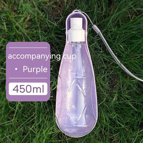 Image of Pet Water Cup Outdoor Portable Folding Dog Water Bottle 550ml Large Capacity Medium To Large Dog Drinking Bottle