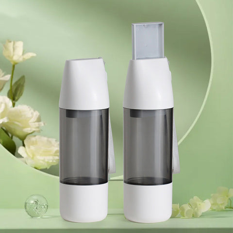 Image of Portable Dog Water Bottle 350ml Water Food Container For Dog Pets Feeder Bowl Outdoor Travel Drinking Bowls Water Dispenser