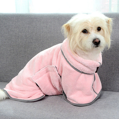 Image of Quick-drying Pet Absorbent Towel Dog Bathrobe Pet Dog Bath Towel For Dogs Cats Microfiber Absorbent Pet Drying Towel Pet Supplies Pet Products