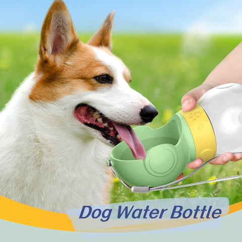 Image of Dog Water Bottle Portable Travel Pet Drinker Leak Proof Dog Bowl Food Cat Fountain Outdoor Walking Drinking Bottle Dogs Feeder