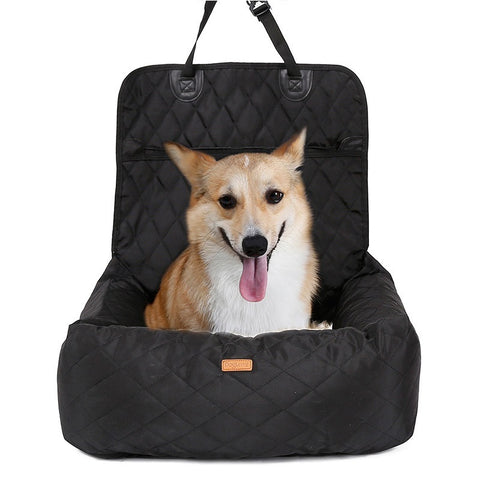 Image of 2 In 1 Pet Dog Carrier Folding Car Seat Pad Thickened Multi-purpose Pet Bed Dog Car Mattress Pets Supplies