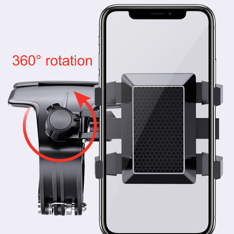 Image of Multifunction Car Dashboard Mobile Phone Holder Adjustable 360 Degrees Rotation