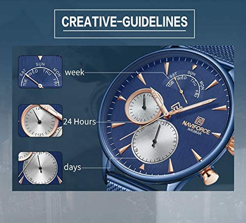 Image of Men's Multifunction Analog Quartz Watches Waterproof