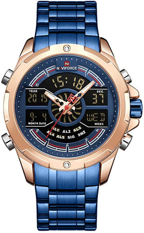 Image of Men's Waterproof Analog Digital Watches with LED Backlight