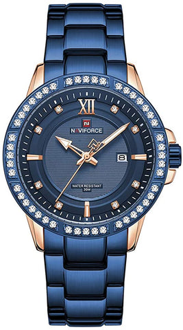 Image of Men's Classic Diamond Watches Stainless Steel Waterproof