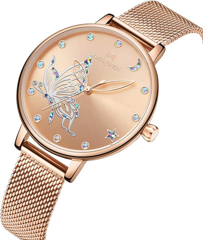 Image of Women's Fashion Watches Waterproof Analog Luxury Wristwatch