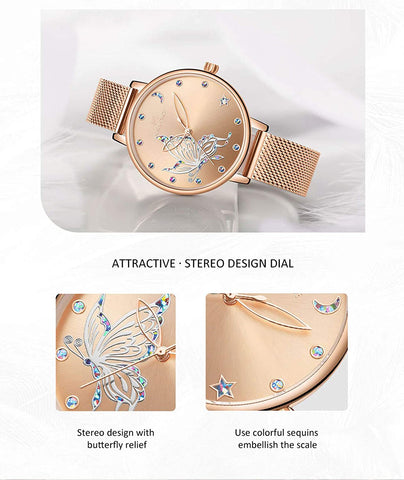 Image of Women's Fashion Watches Waterproof Analog Luxury Wristwatch
