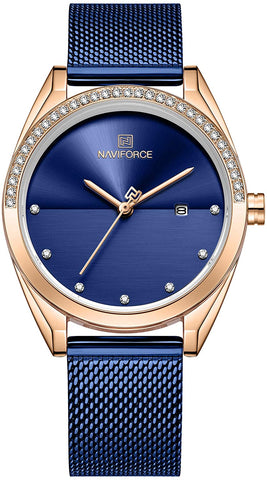 Image of Analog Stainless Steel Watches for Women with Diamond