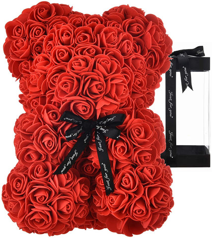 Image of Rose Bear Rose Teddy Bear Best Gift for Valentines Day