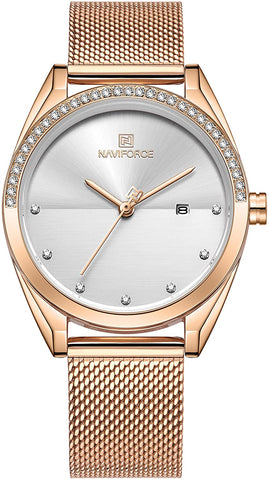 Image of Analog Stainless Steel Watches for Women with Diamond