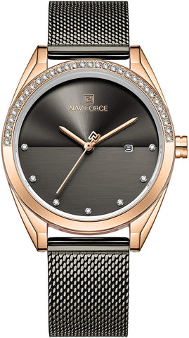 Image of Analog Stainless Steel Watches for Women with Diamond