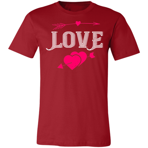 Image of Valentine Design Unisex Jersey Short-Sleeve T-Shirt