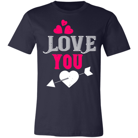 Image of Valentine Design Unisex Jersey Short-Sleeve T-Shirt