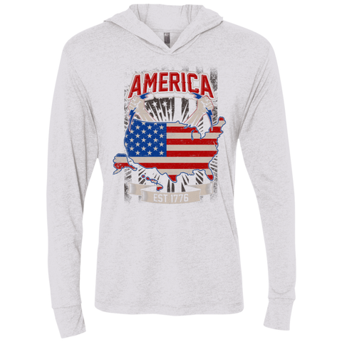 Image of Alexecom Ad Unisex Triblend LS Hooded T-Shirt