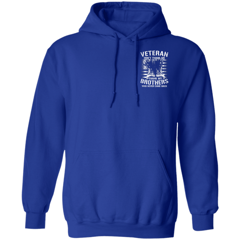 Image of Veteran Design Double Side Printed Pullover Hoodie