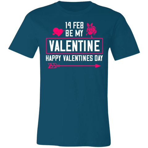 Image of Valentine Design Unisex Jersey Short-Sleeve T-Shirt