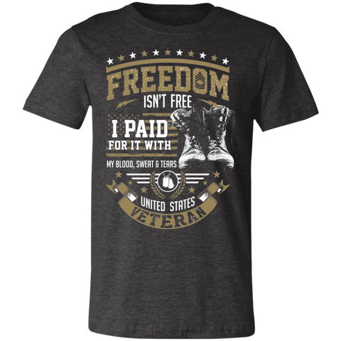 Image of Veteran Design Premium Unisex Jersey Short-Sleeve T-Shirt