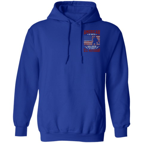 Image of Veteran Design Double Side Printed Pullover Hoodie