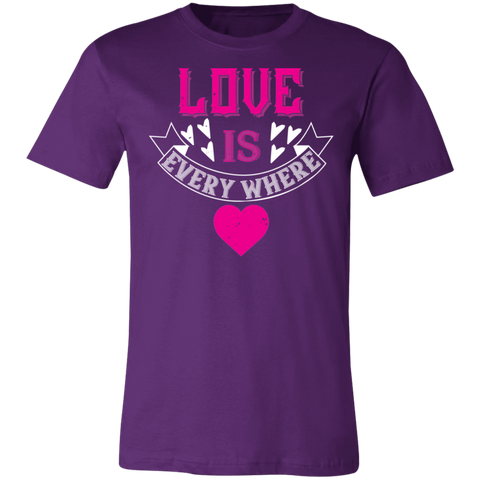 Image of Valentine Design Unisex Jersey Short-Sleeve T-Shirt