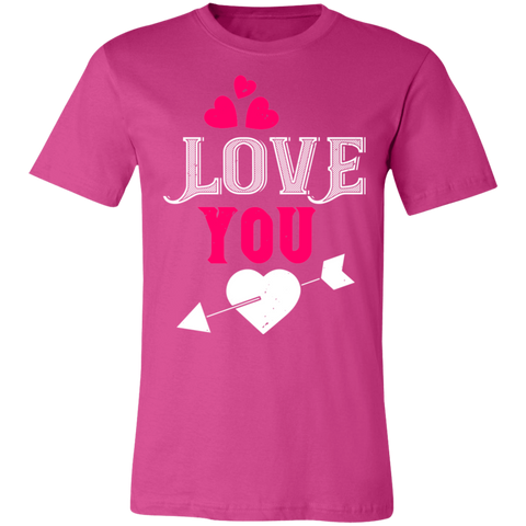 Image of Valentine Design Unisex Jersey Short-Sleeve T-Shirt