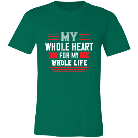 Image of Valentine Design Unisex Jersey Short-Sleeve T-Shirt