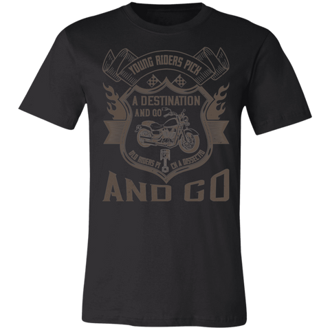 Image of Motorcycle Designs Premium Unisex Jersey Short-Sleeve T-Shirt