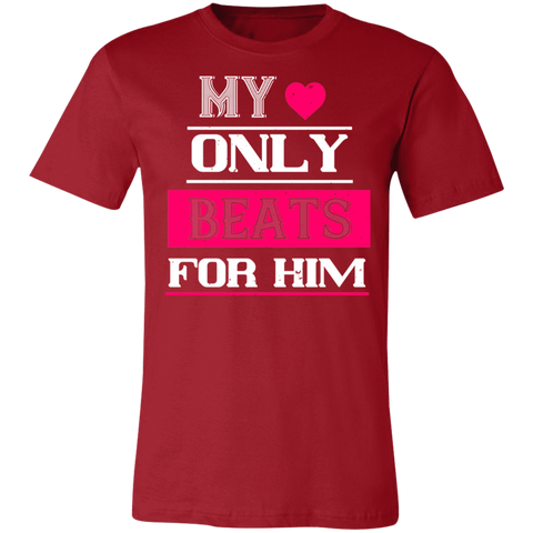 Image of Valentine Design Unisex Jersey Short-Sleeve T-Shirt