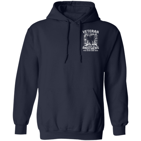 Image of Veteran Design Double Side Printed Pullover Hoodie