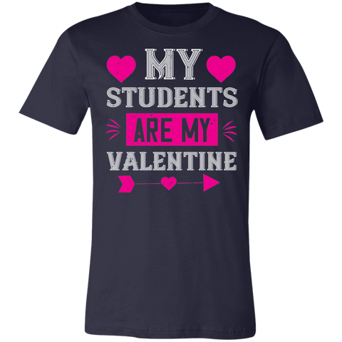 Image of Valentine Design Unisex Jersey Short-Sleeve T-Shirt