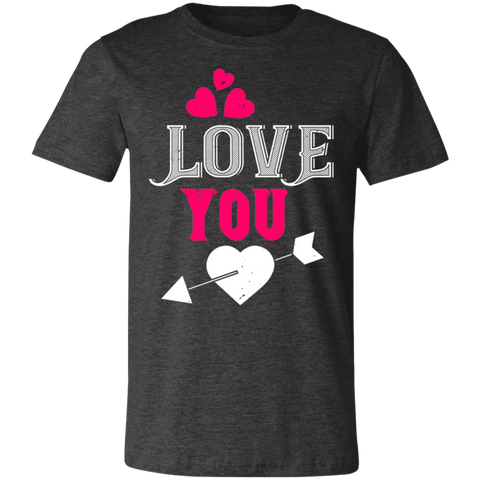 Image of Valentine Design Unisex Jersey Short-Sleeve T-Shirt