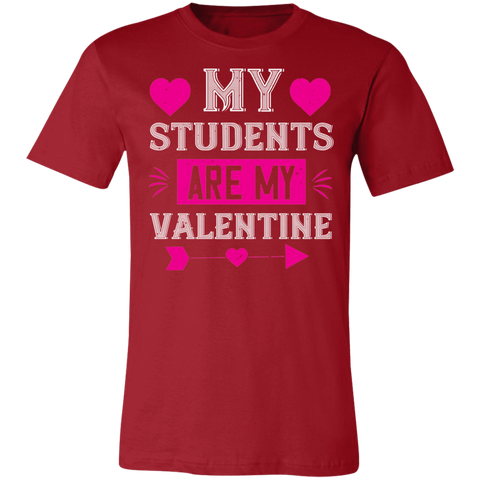 Image of Valentine Design Unisex Jersey Short-Sleeve T-Shirt