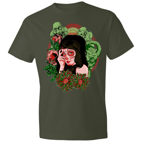 Image of Scary Lady Design Lightweight T-Shirt