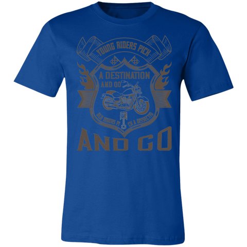 Image of Motorcycle Designs Premium Unisex Jersey Short-Sleeve T-Shirt