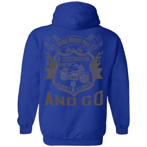 Image of Motorcycle Design Pullover Hoodie