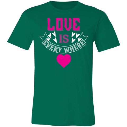 Image of Valentine Design Unisex Jersey Short-Sleeve T-Shirt