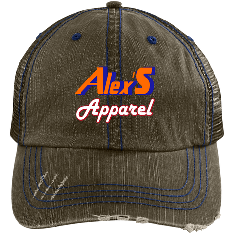 Image of Alex's Apparel Distressed Unstructured Trucker Cap