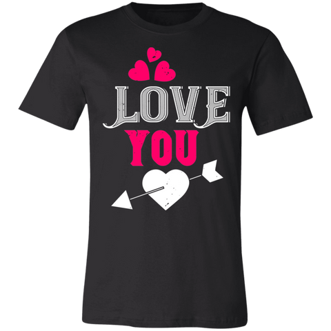 Image of Valentine Design Unisex Jersey Short-Sleeve T-Shirt