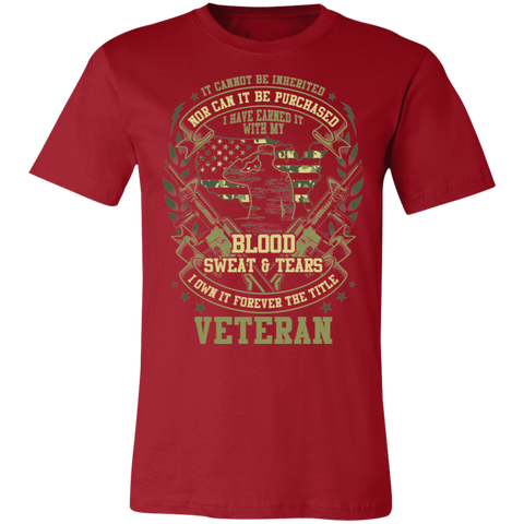 Image of Veteran Design Premium Unisex Jersey Short-Sleeve T-Shirt