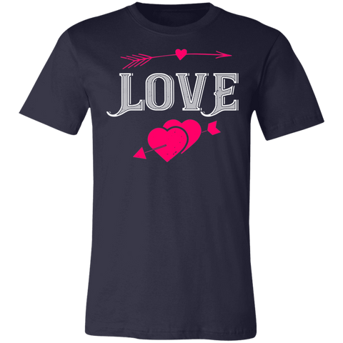 Image of Valentine Design Unisex Jersey Short-Sleeve T-Shirt