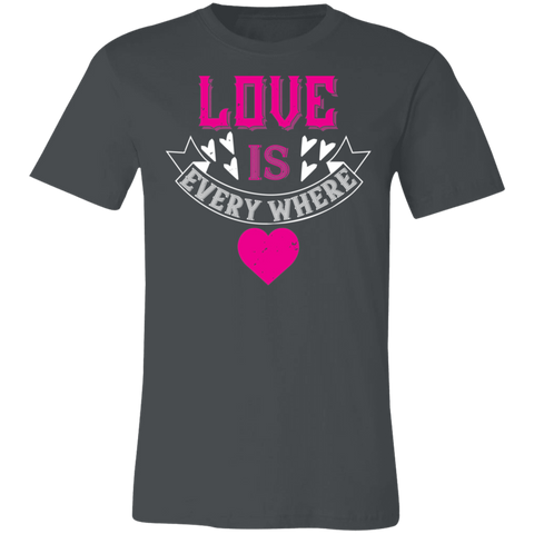 Image of Valentine Design Unisex Jersey Short-Sleeve T-Shirt
