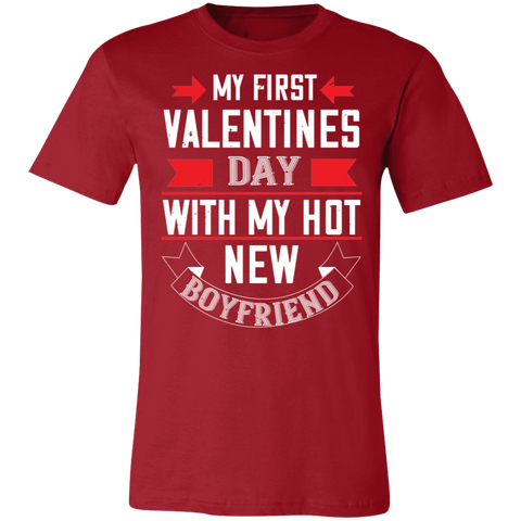 Image of Valentine Design Unisex Jersey Short-Sleeve T-Shirt