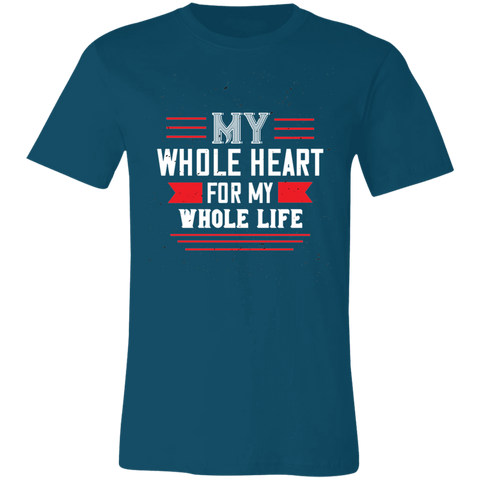 Image of Valentine Design Unisex Jersey Short-Sleeve T-Shirt