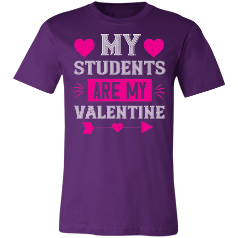 Image of Valentine Design Unisex Jersey Short-Sleeve T-Shirt