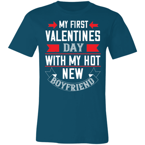 Image of Valentine Design Unisex Jersey Short-Sleeve T-Shirt